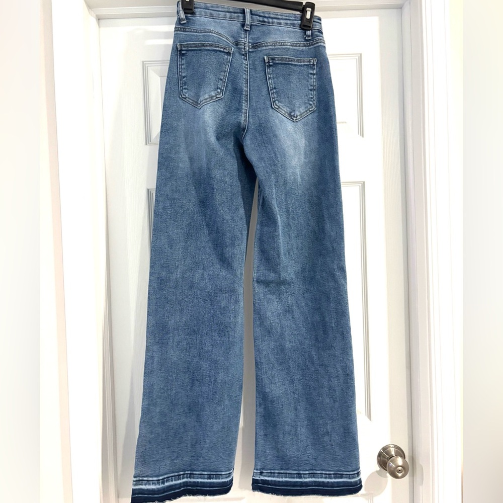 Classic Blue Wide Leg Jeans - Picture 2 of 5